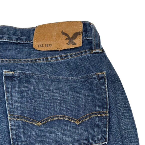 American Eagle Outfitters Slim Straight Jeans 28x32 Mens Denim Classic Fit Blue - Picture 2 of 6
